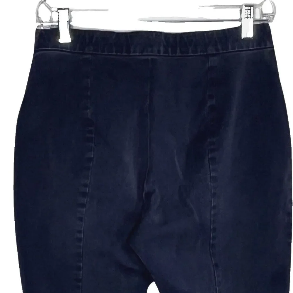 Everlane Jeans Women 8 Dark‎ Blue Skinny Side Zip Flat Front Crop Basic Casual